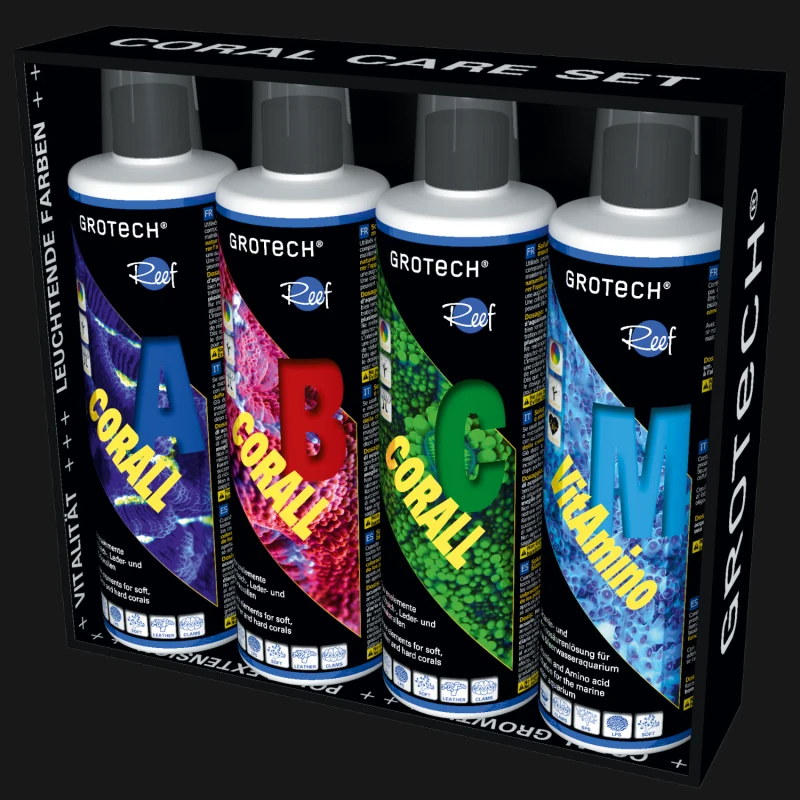 Pack Coral Care Set - Corall A,B,C + VitAmino M - 500ml — imagem oficial do fabricante