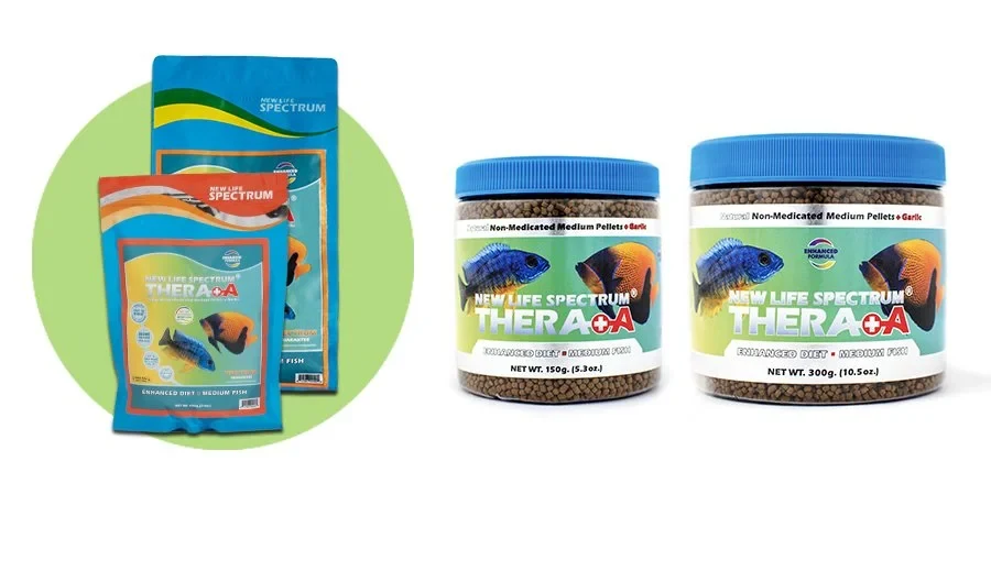 NLS THERA+ A Medium pellets (2mm- 2,5mm) 150 gramas — imagem oficial do fabricante