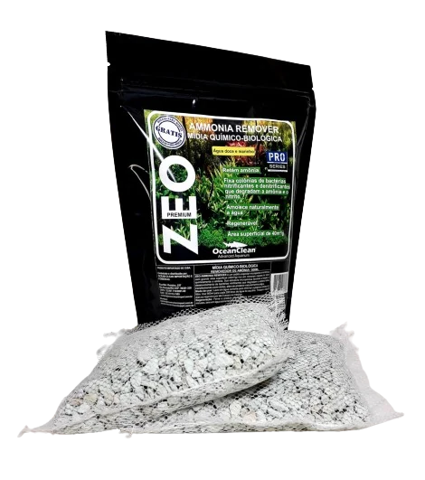 OC-AMMONIA REMOVER ZEO PREMIUM - Pack 500ml com 2 sachês — imagem oficial do fabricante